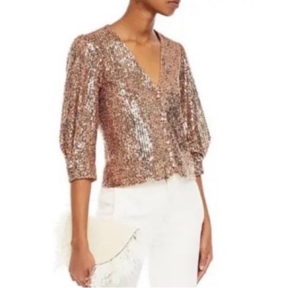 Maje Jackets & Blazers - MAJE SEQUINED CROPPED BLAZER